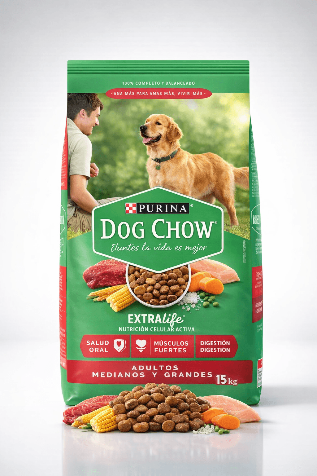 Dog Chow Adulto Razas Medianas y Grandes Alimento para Perros 16.5 Kg