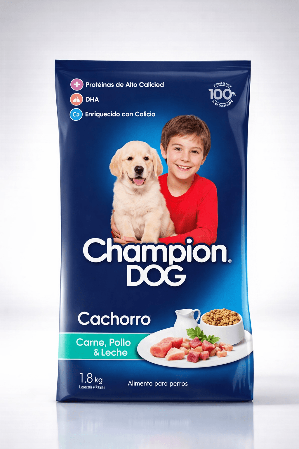 Champion Dog Cachorro Carne y Pollo Alimento para Perros 18 Kg