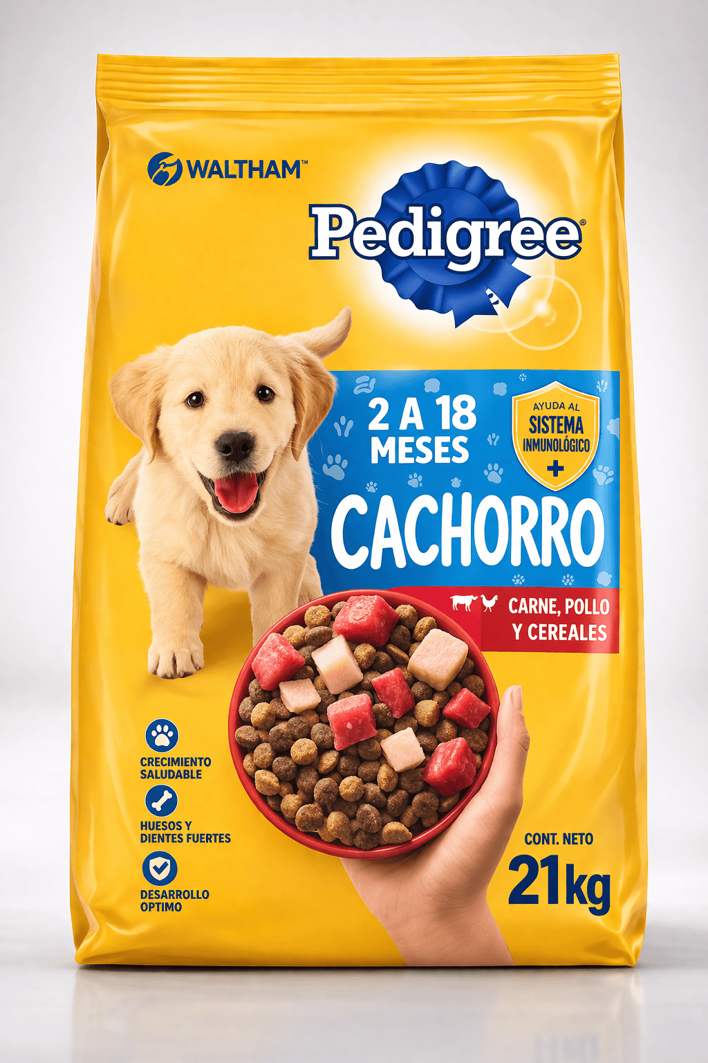 Pedigree Cachorro Carne, Pollo y Vegetales Alimento para Perros