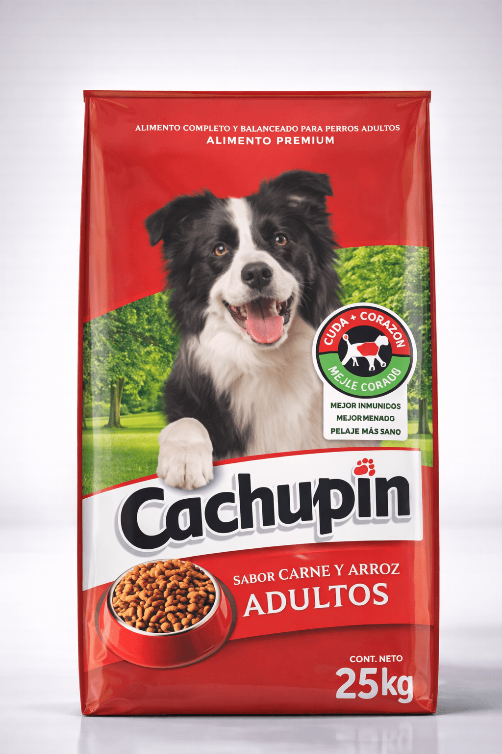 Cachupín Adultos Carne y Arroz Alimento para Perros 25 Kg