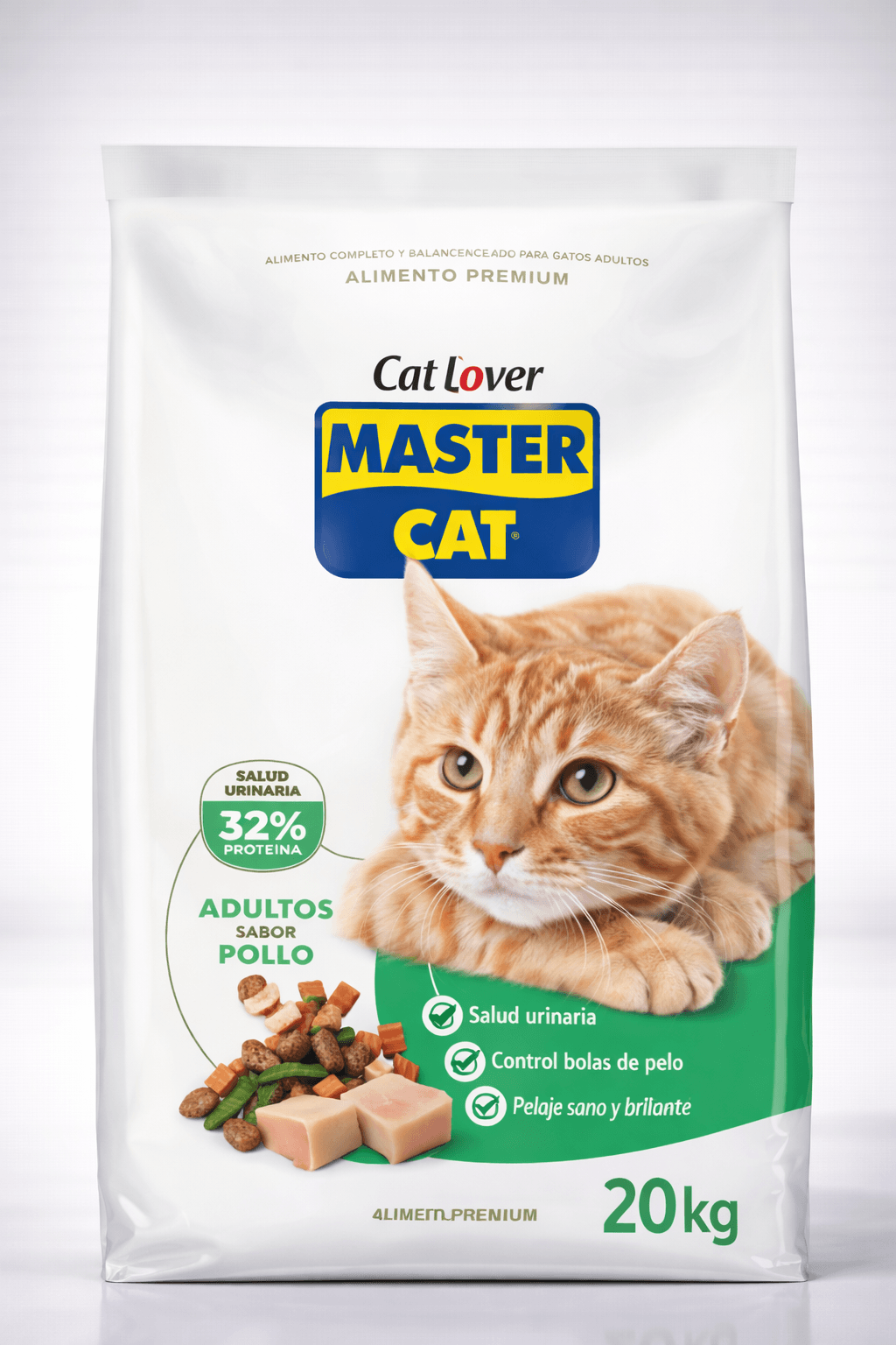Master Cat Adultos Sabor Pollo Alimento para Gatos 20 Kg
