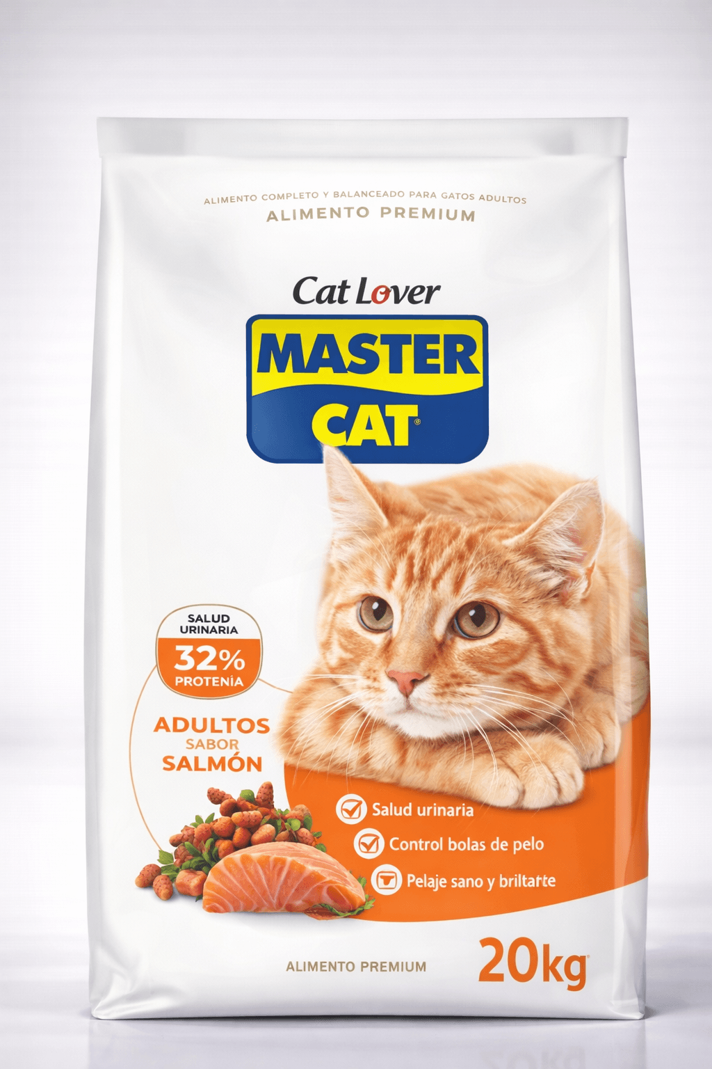 Master Cat Adultos Sabor Salmón Alimento para Gatos 20 Kg