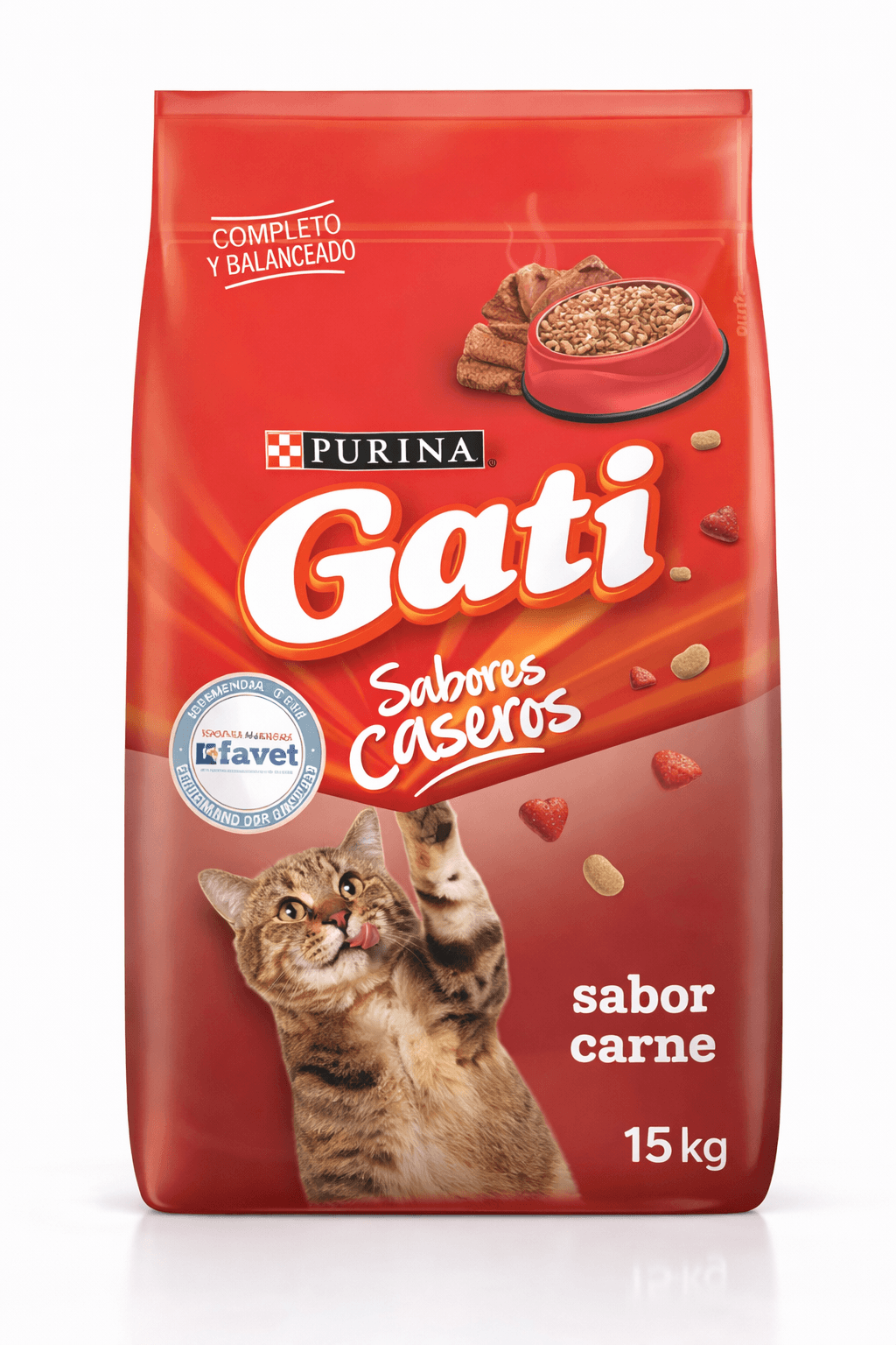 Gati Adulto Sabor Carne Alimento para Gatos 15 Kg