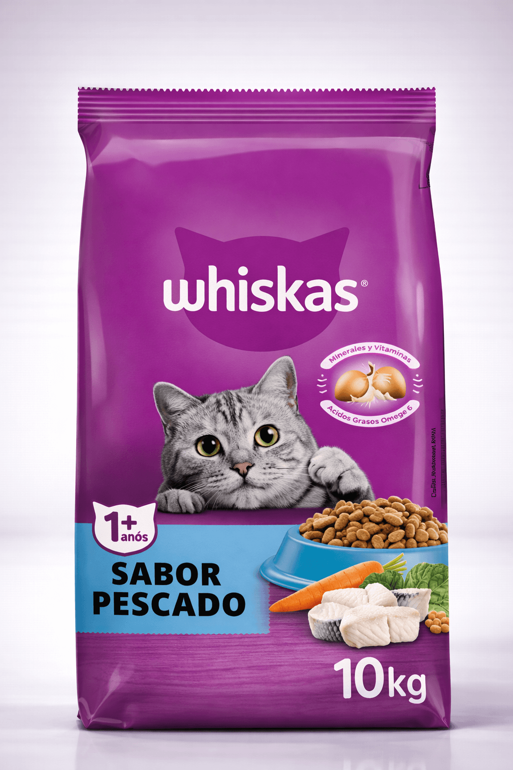 Whiskas Sabor Pescado Alimento para Gatos 10 Kg