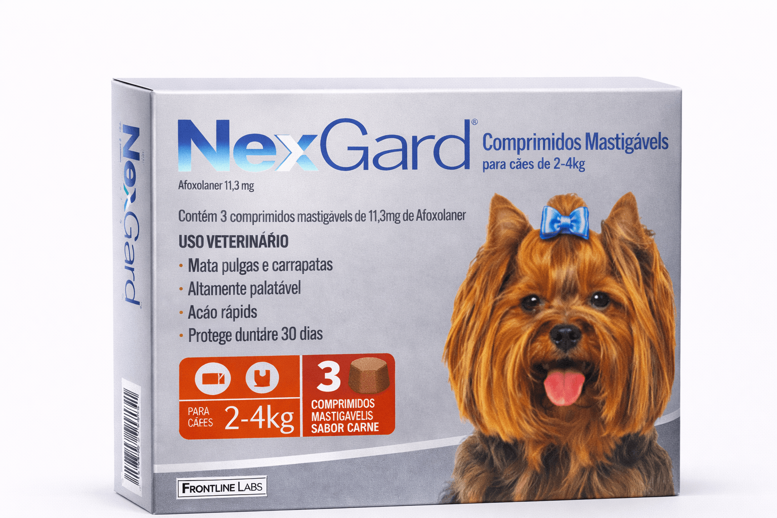 NexGard Antiparasitario para Perros de 2 a 4 Kg 3 Comprimidos