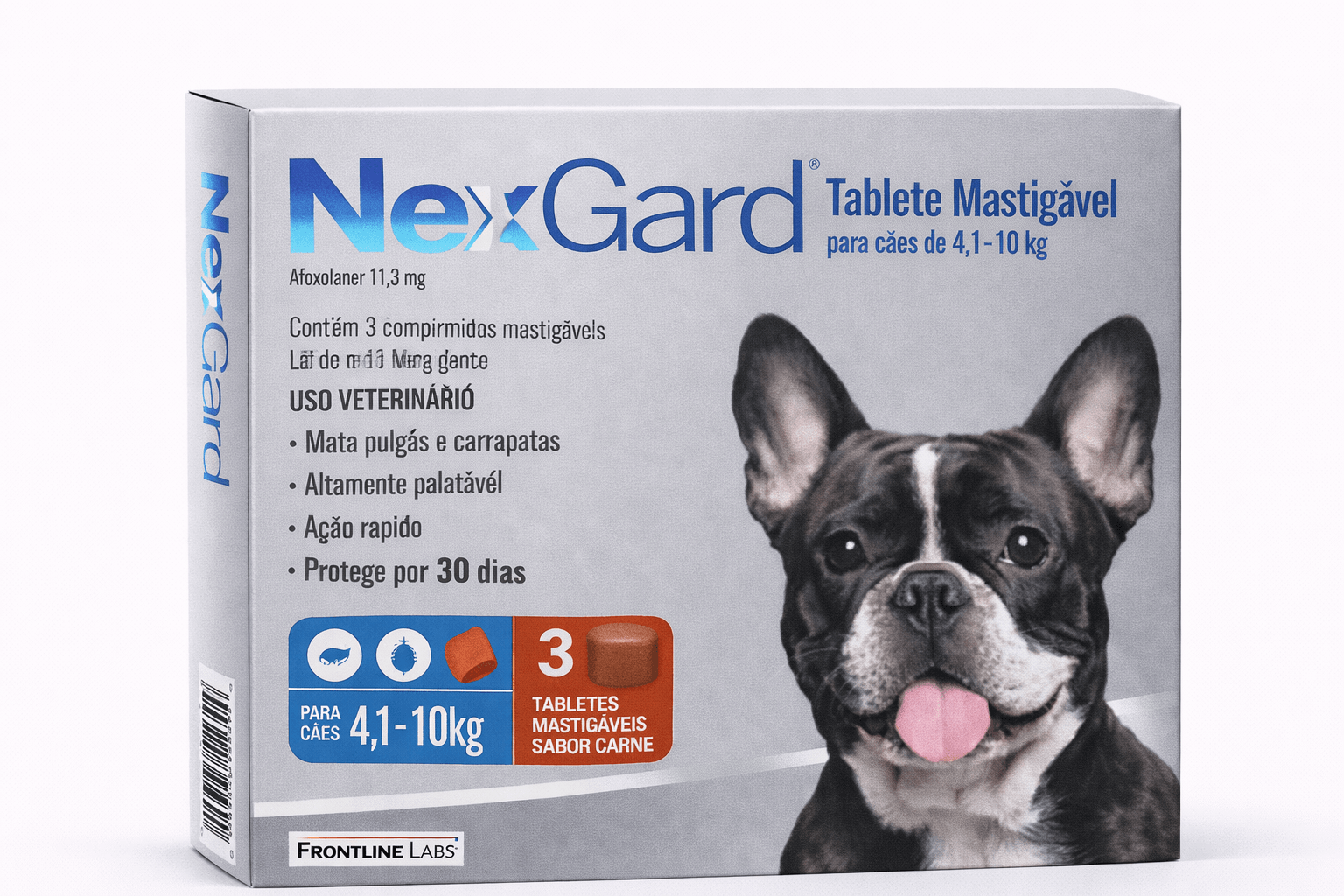 NexGard Antiparasitario para Perros de 4 a 10 Kg 3 Comprimidos