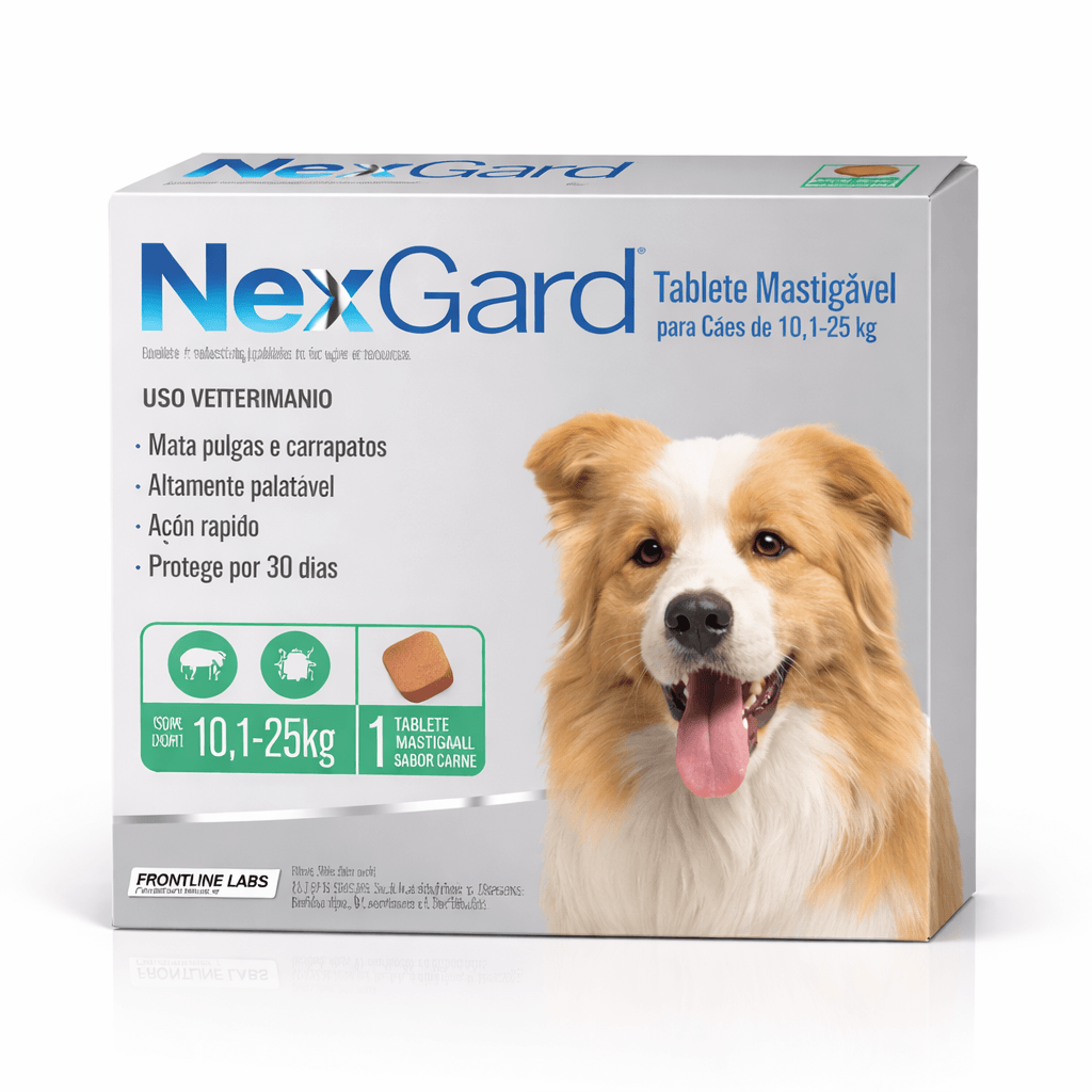 NexGard Antiparasitario para Perros de 10 a 25 Kg 1 Comprimido