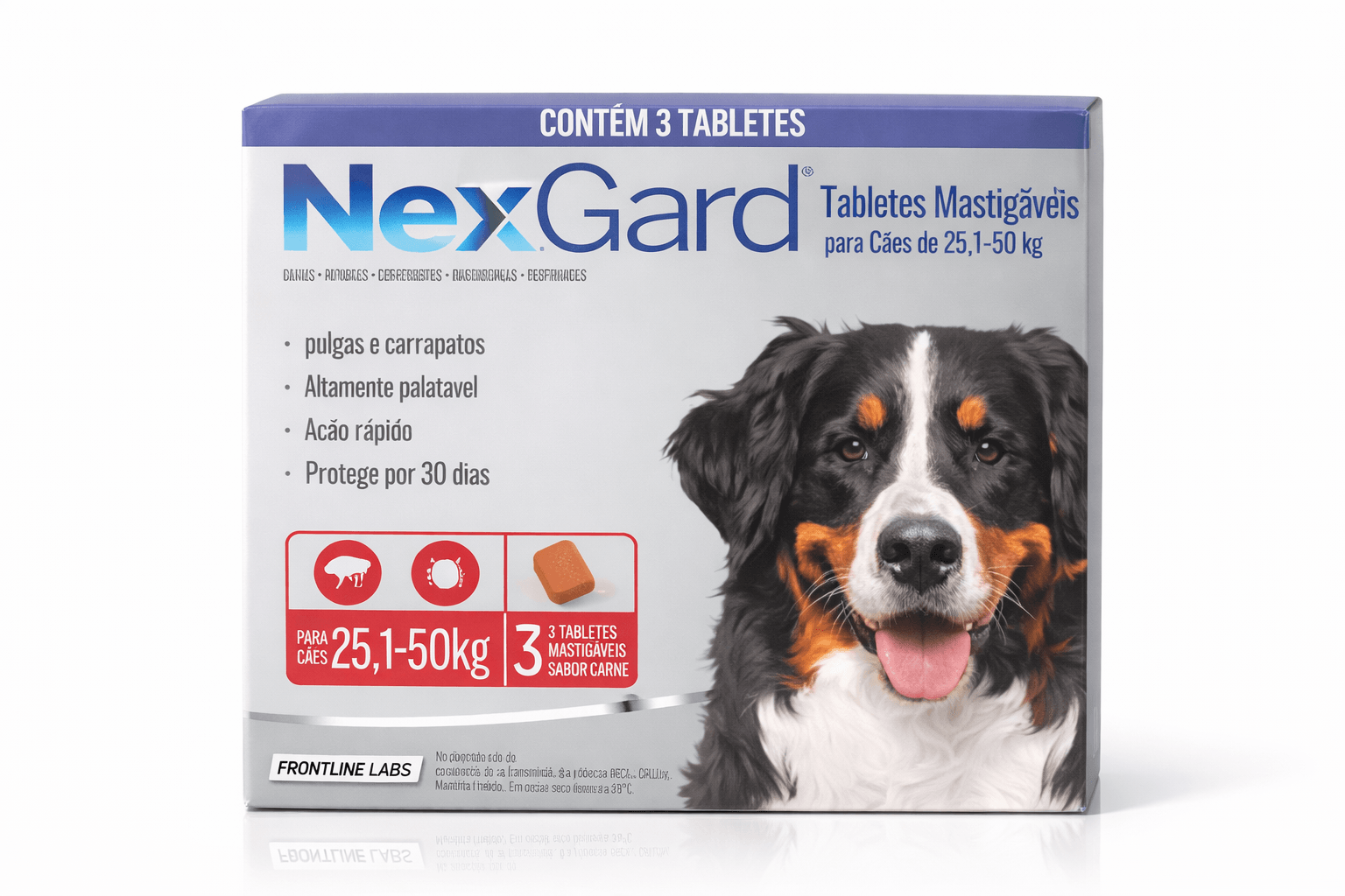 NexGard Antiparasitario para Perros de 25 a 50 Kg 3 Comprimidos