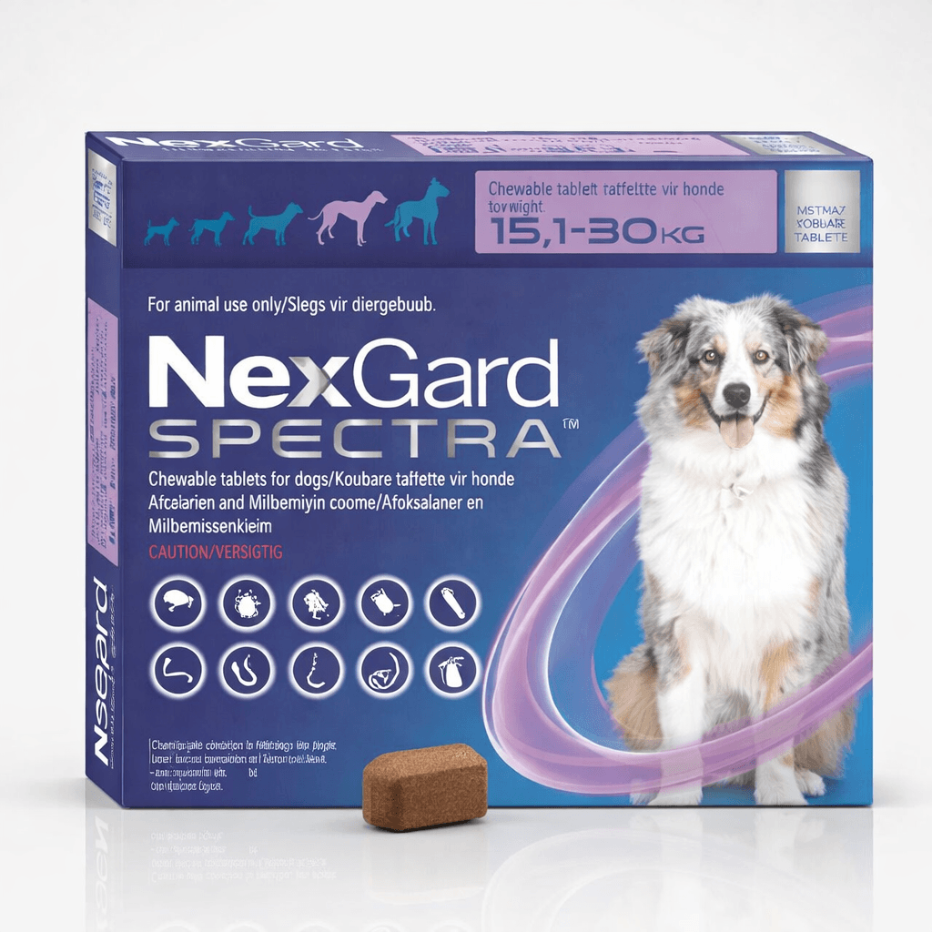 NexGard Spectra Antiparasitario para Perros de 15,1 a 30 Kg 1 Comprimido