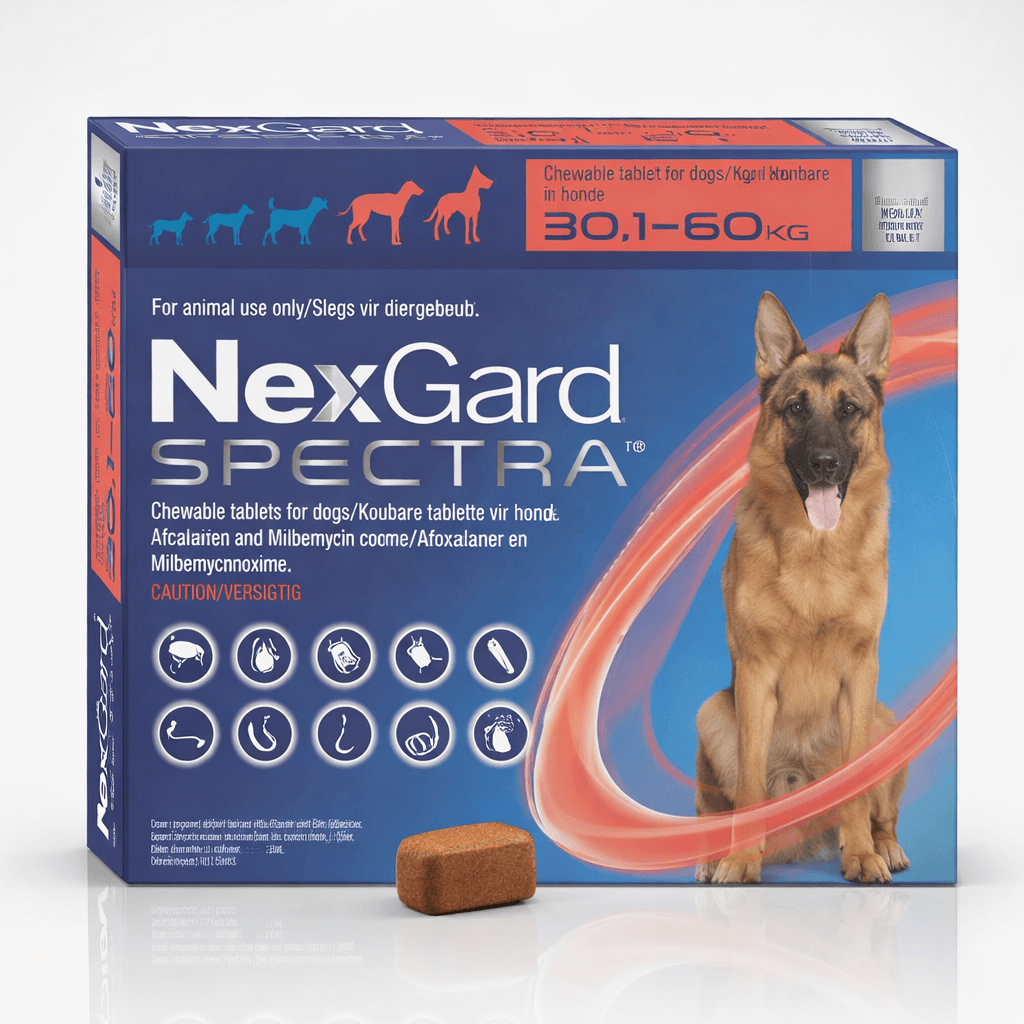 NexGard Spectra Antiparasitario para Perros de 30,1 a 60 Kg 1 Comprimido