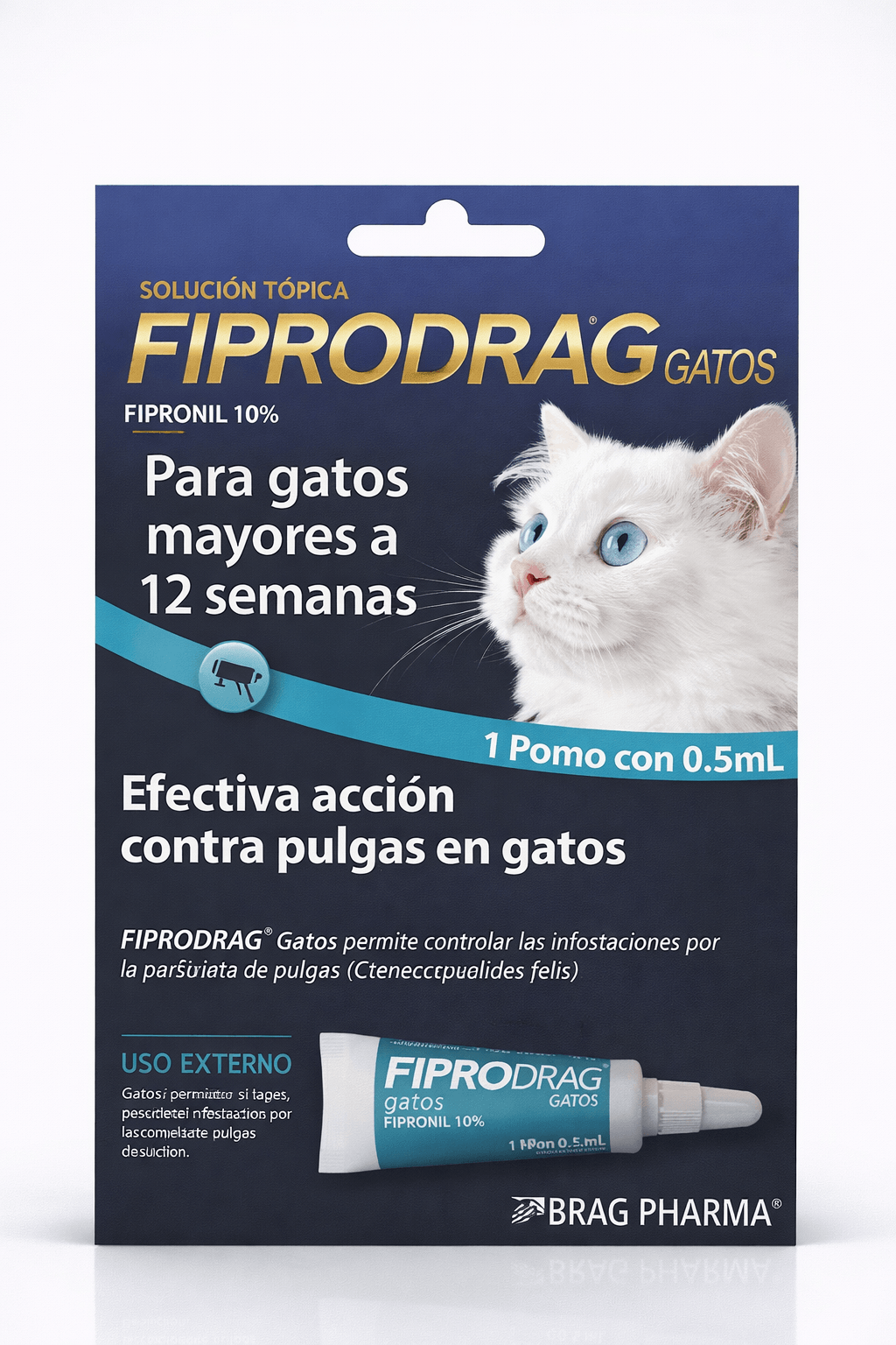 Fiprodrag Gatos Adultos Solución Tópica Antiparasitaria 0,5 mL
