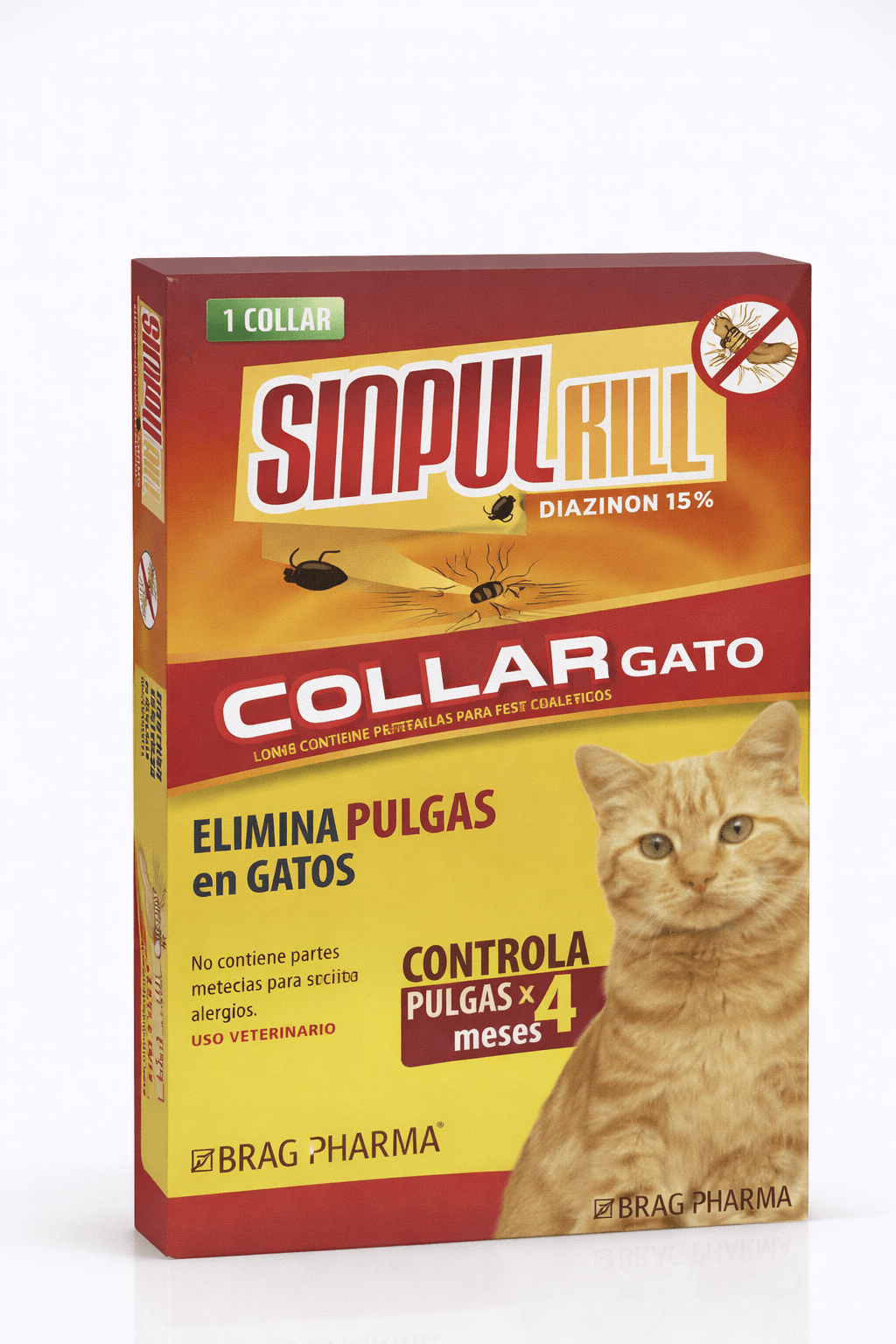Sinpulkill Collar Antipulgas para Gatos 1 Unidad