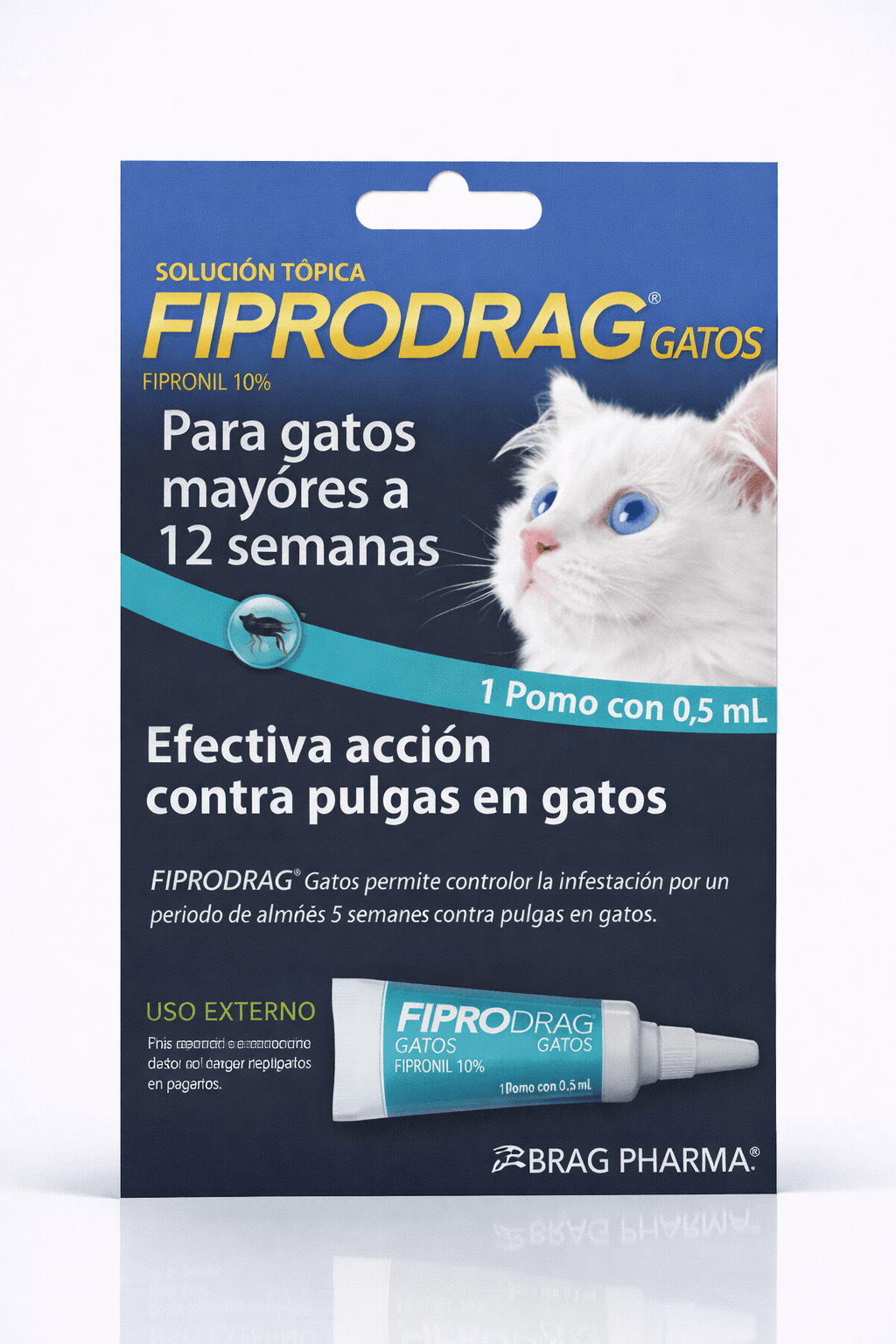 Fiprodrag Gato Adulto Antiparasitario Tópico 0,5 mL