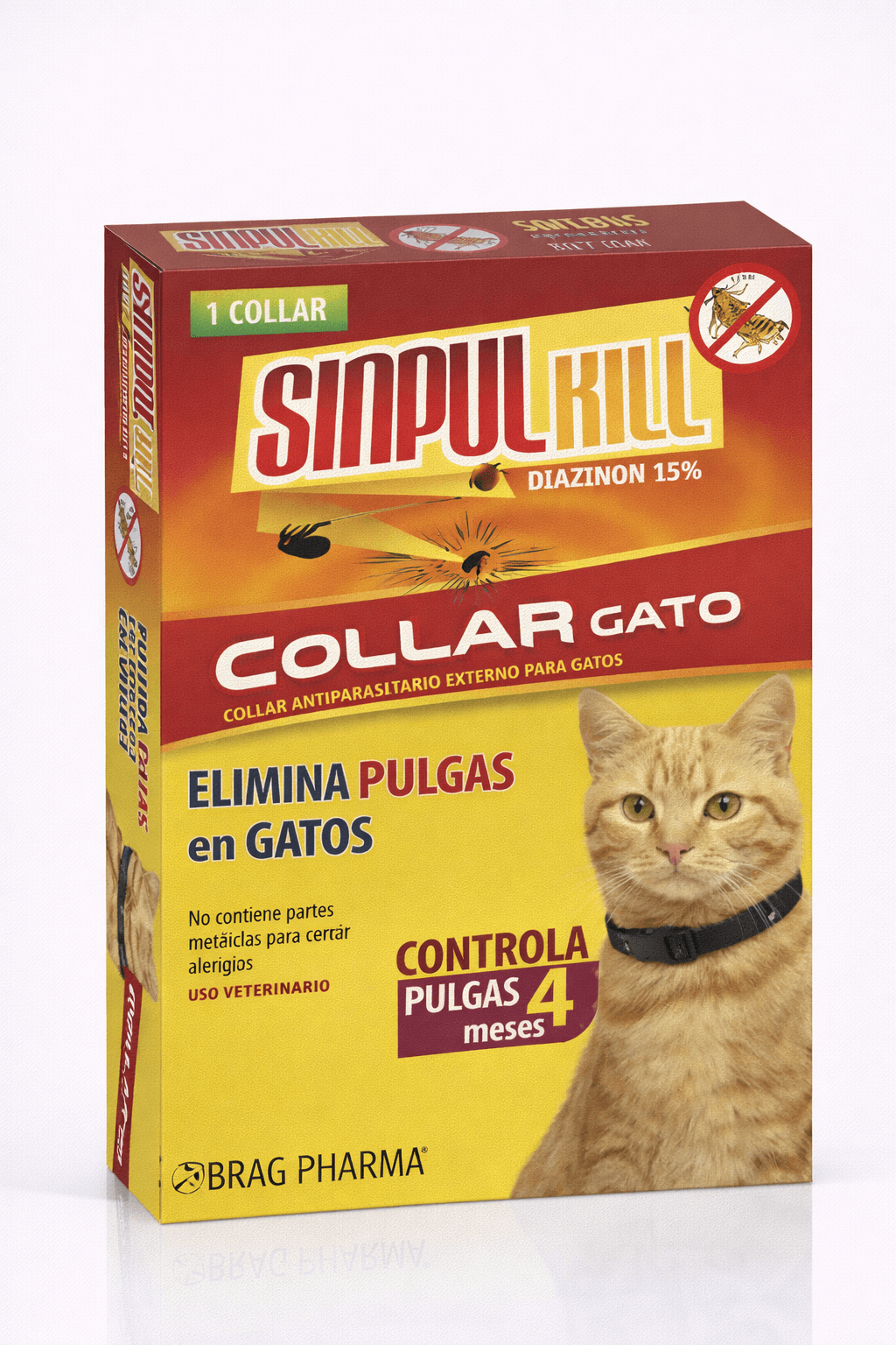 Sinpulkill Collar Antipulgas para Gatos 1 Unidad