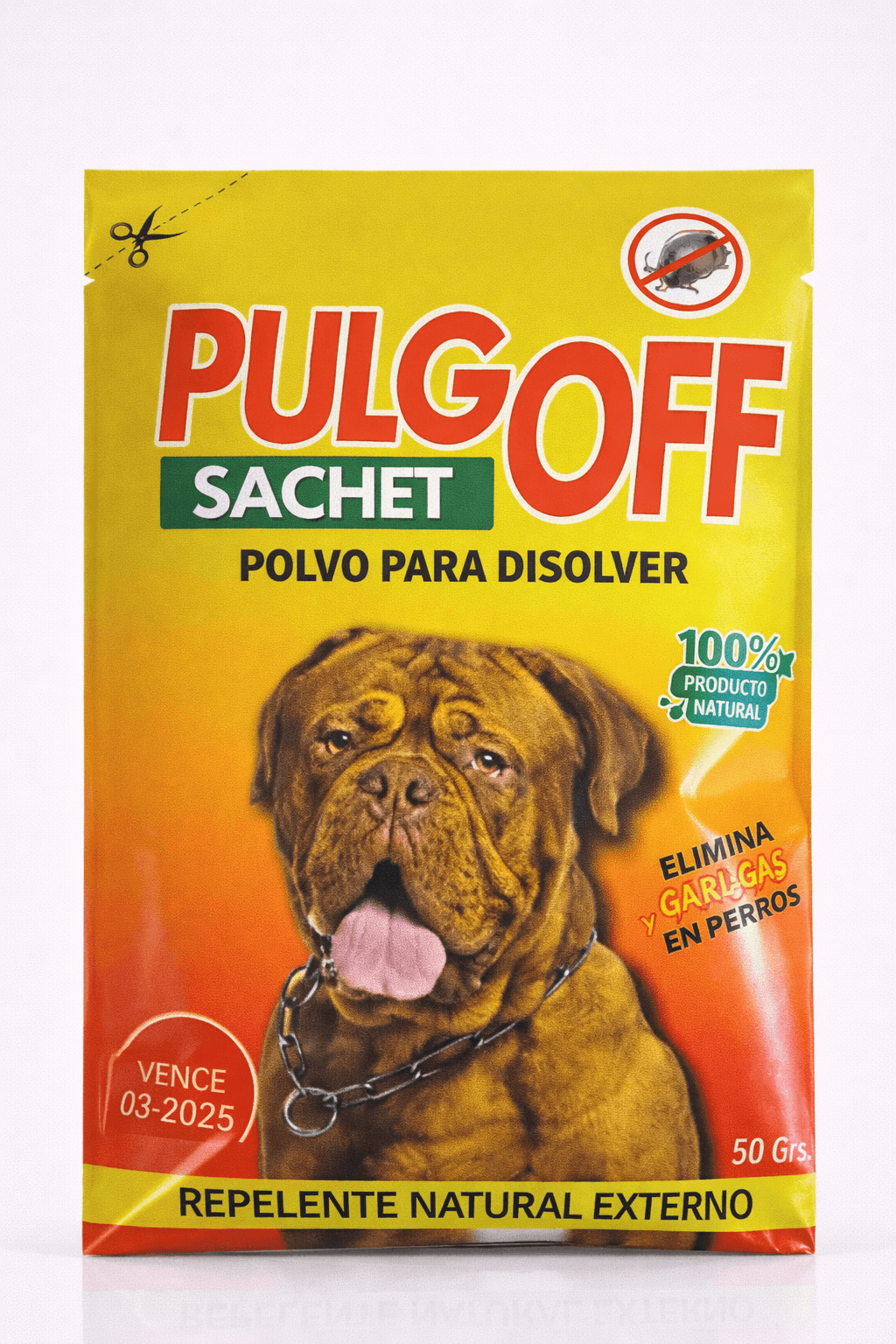 Pulg Off Sachet Polvo para Disolver Repelente Natural Externo 50 g