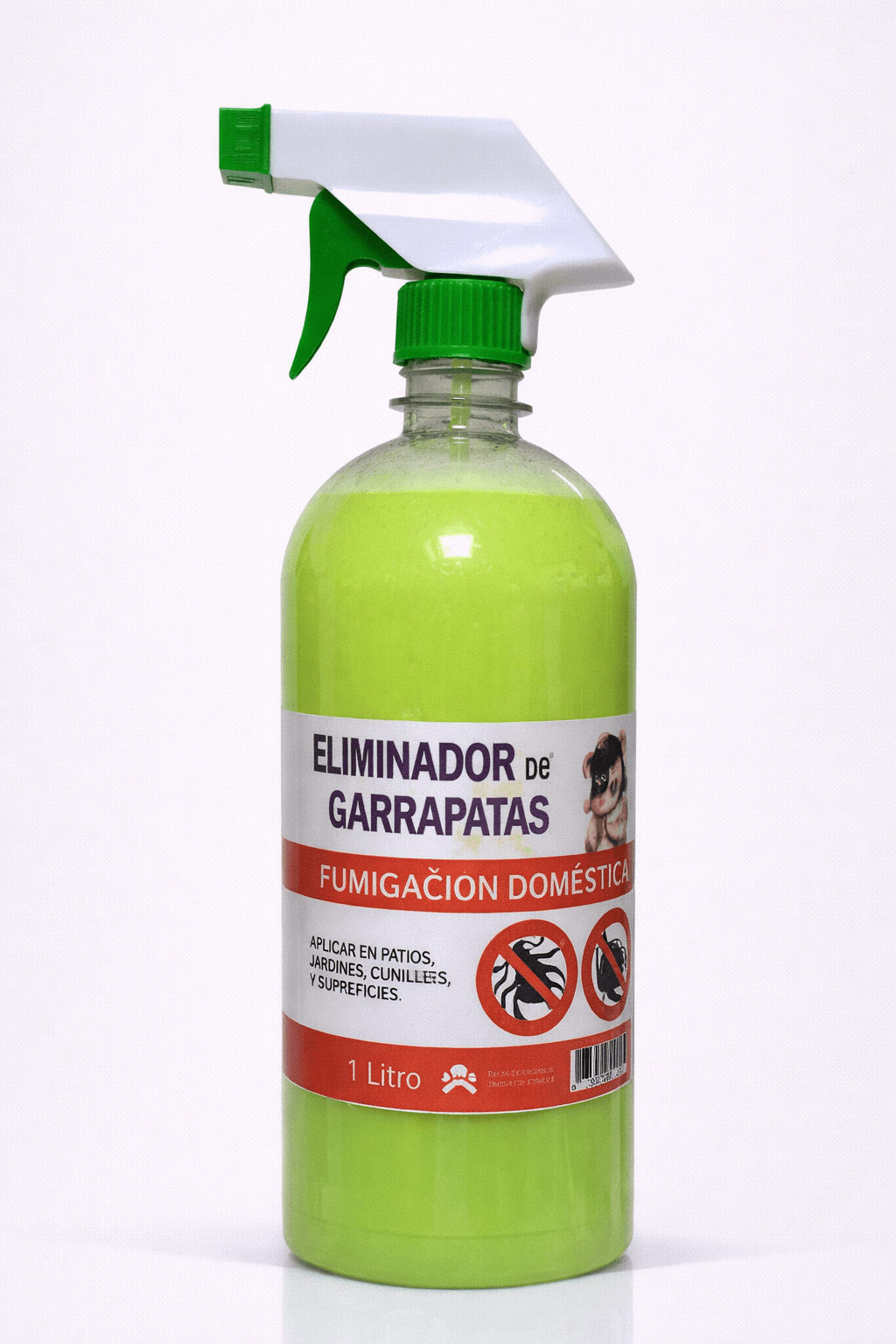 Eliminador de Garrapatas Fumigación Doméstica 1 Litro
