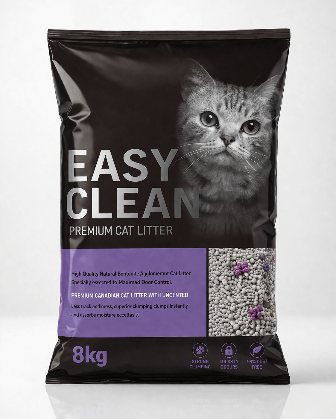 Arena para Gatos Easy Clean Premium Cat Litter 8 Kilos