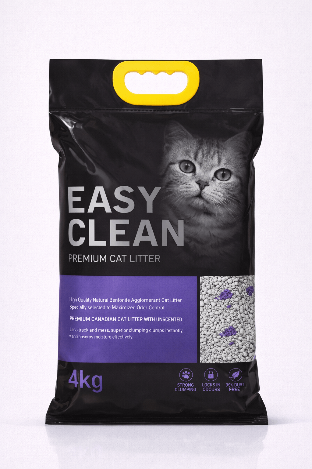 Arena para Gatos Easy Clean Premium Cat Litter 4 Kilos