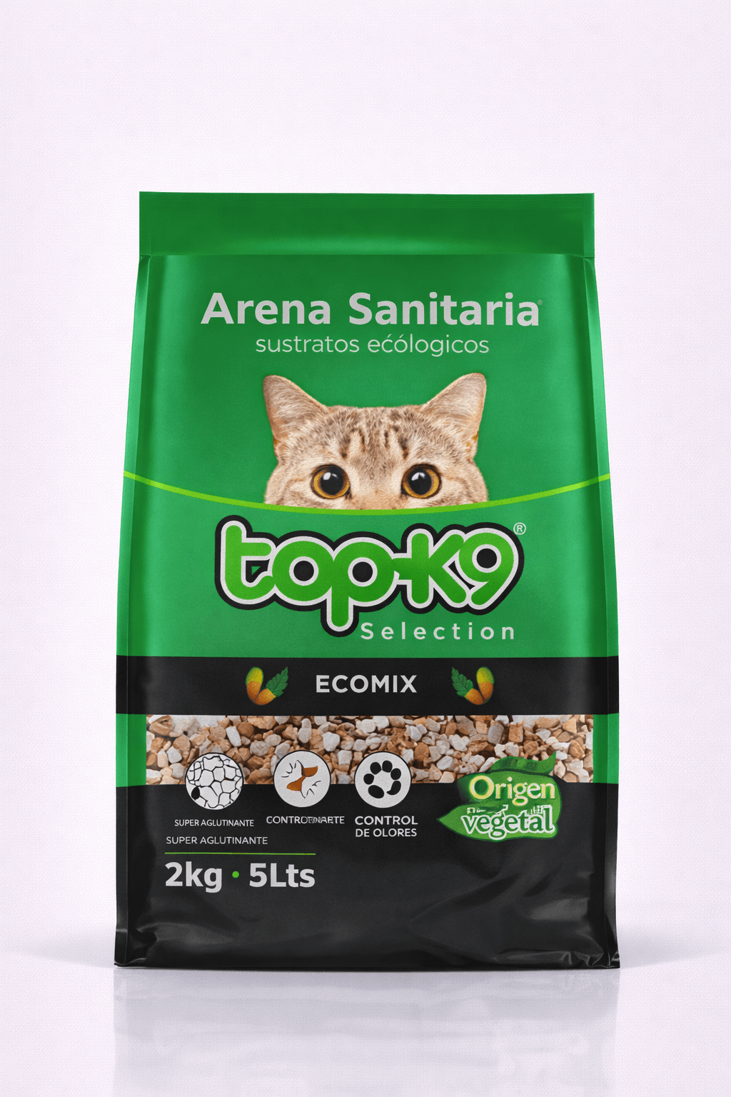 Arena Sanitaria Ecológica TopK9 Selection Ecomix 2 Kilos