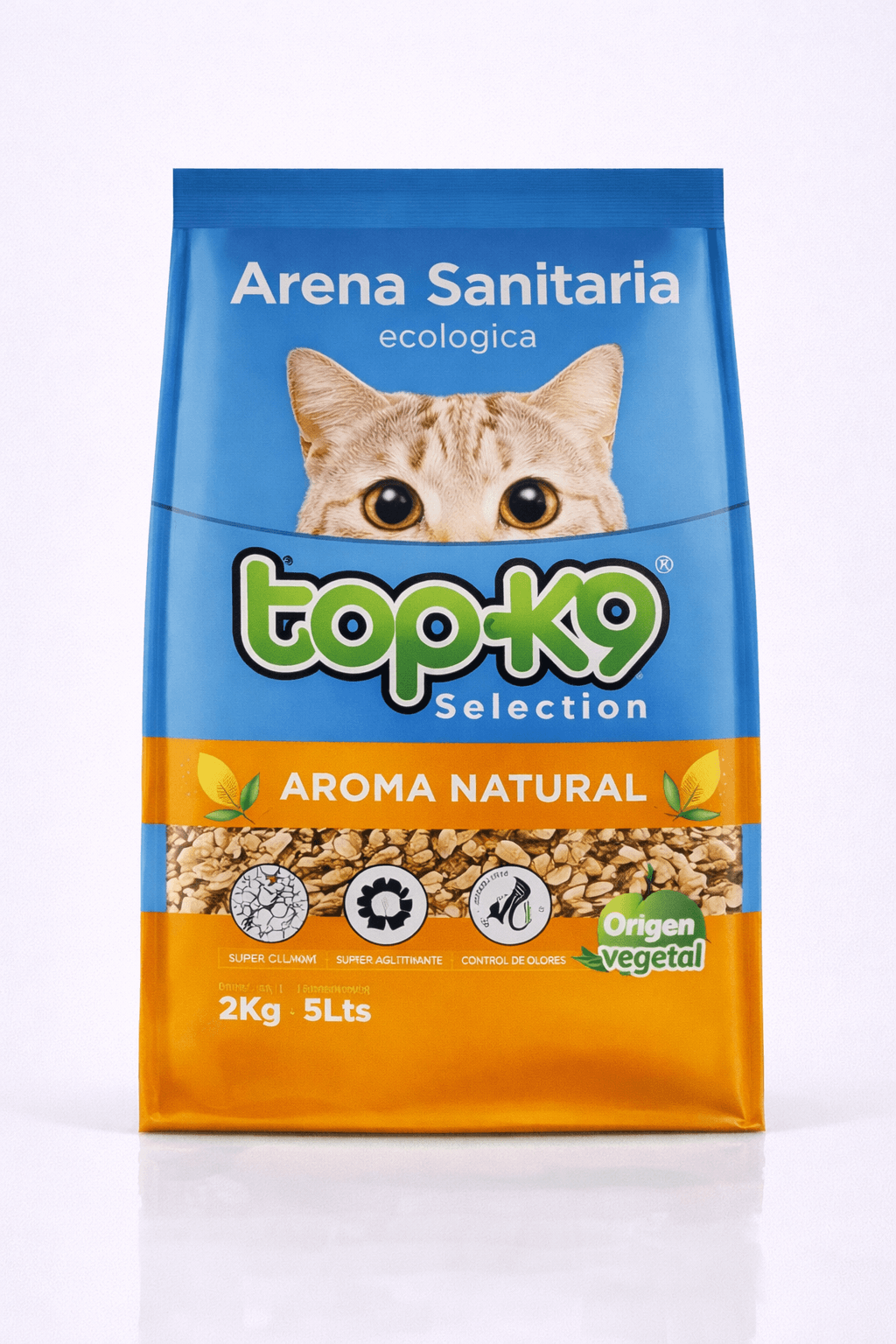 Arena Sanitaria Ecológica TopK9 Selection Aroma Natural 2 Kilos