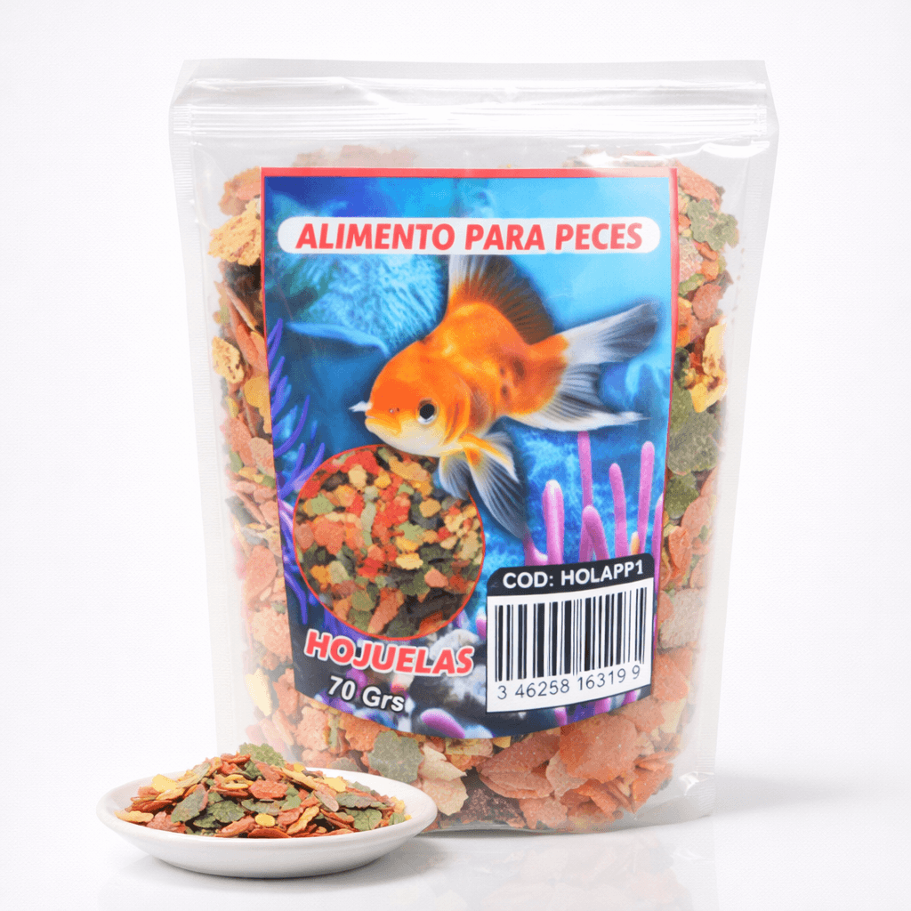Alimento para Peces en Hojuelas 70 Gramos