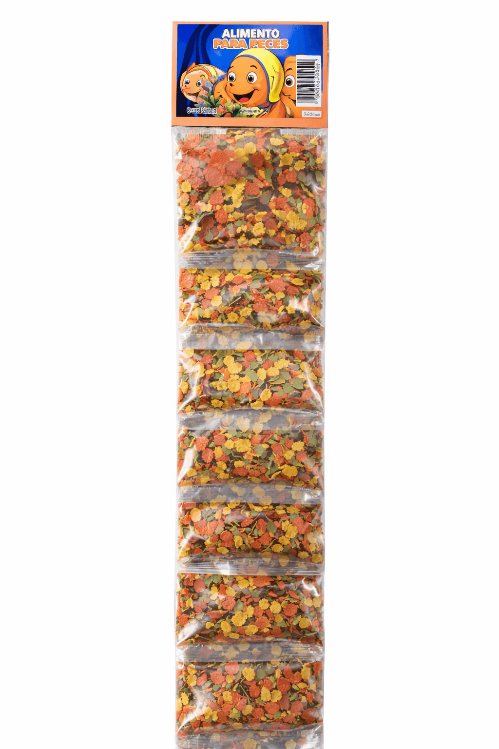 Tira de Alimento para Peces en Hojuelas 10 Unidades 20 Gramos