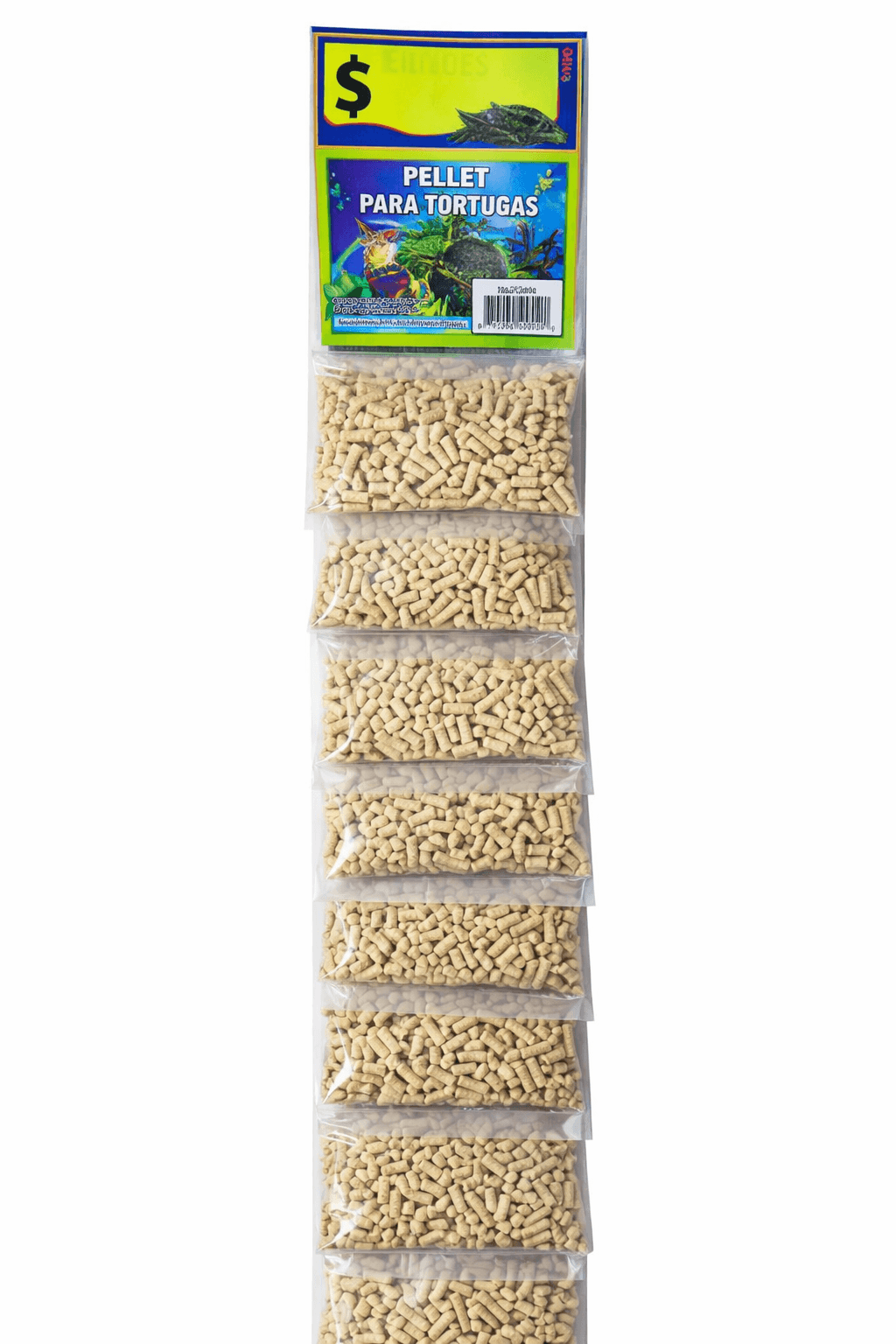 Tira de Pellet para Tortugas 10 Unidades 20 Gramos