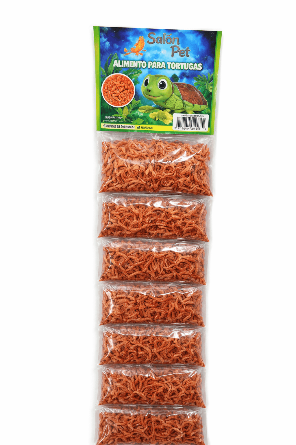 Tira de Pellet Rojo para Tortugas 10 Unidades 20 Gramos