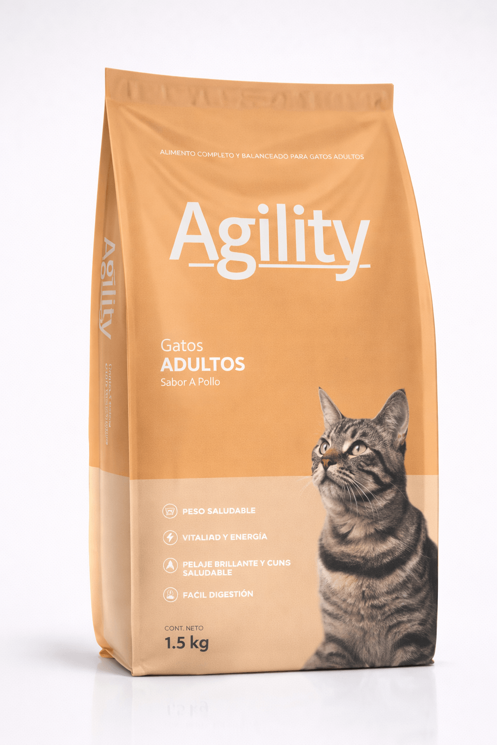 Alimentos para Gatos Adultos Agility Sabor a Pollo 1.5 kg