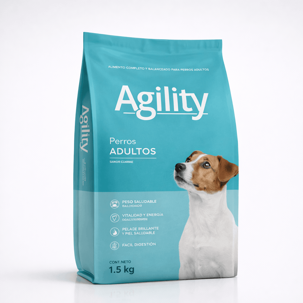 Alimentos para Perros Adultos Agility Sabor a Carne 1.5 kg