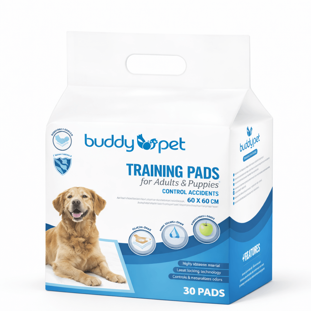 Sabanillas de Entrenamiento para Perros Buddy Pet 60 x 60 cm 30 Unidades