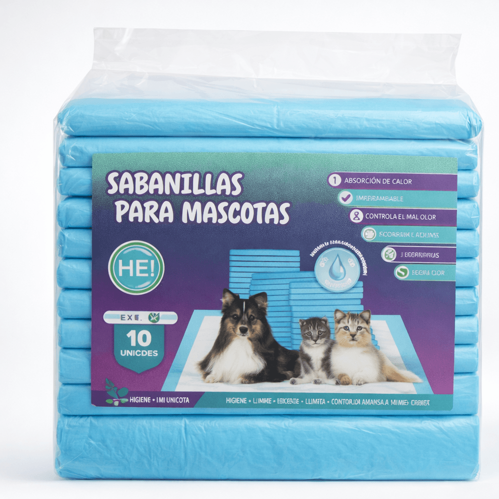 Sabanillas para Mascotas HEI 60 x 90 cm 10 Unidades
