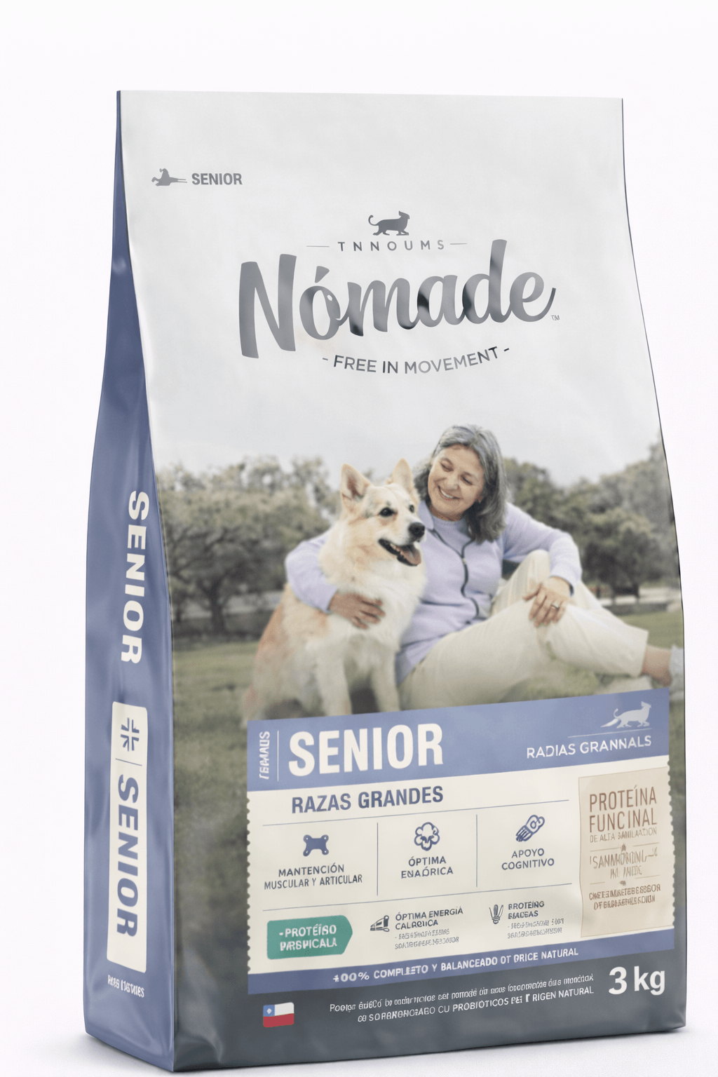 Nómade Senior Razas Grandes Alimento para Perros 3 Kg